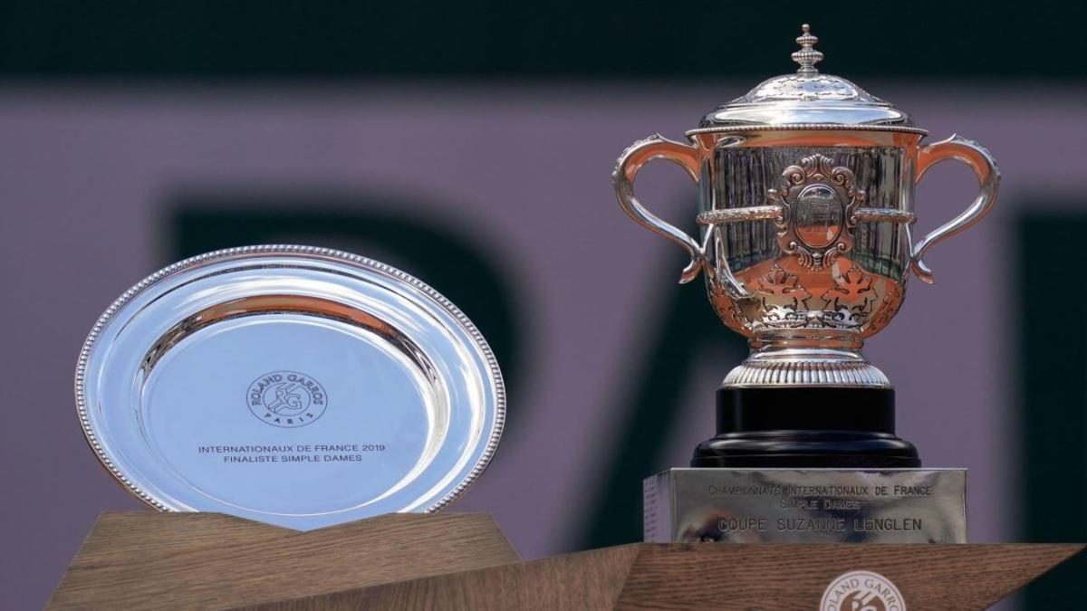 French Open 2020 women's singles trophies